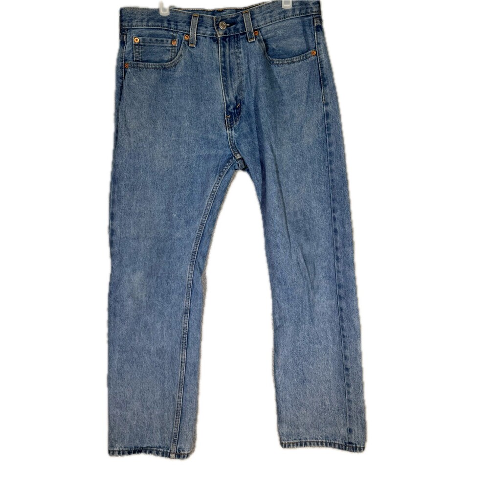 Levi’s 505 Mens Jeans 32x29 Blue Denim Regular Fit Straight Leg 100% Cotton